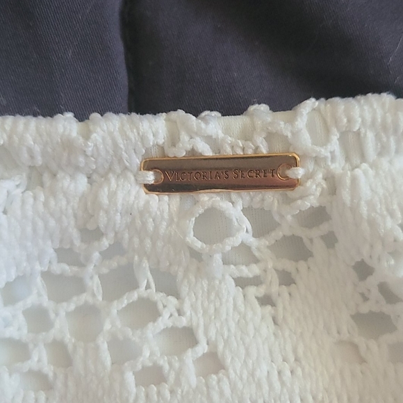 Victoria's Secret White Crochet Bikini Bottom, L - Picture 4 of 5